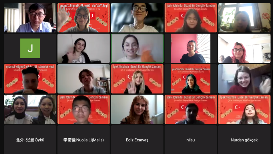 304永利集团土耳其语专业同伊斯坦布尔大学中文系 开展线上交流会活动